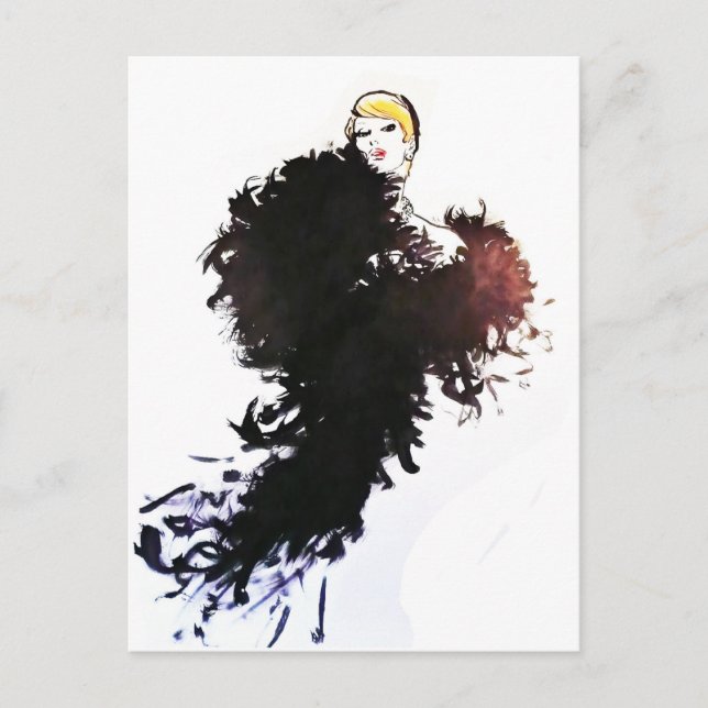 Carte Postale Mode vintage (Devant)