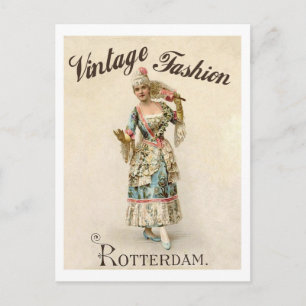 Carte Postale Mode vintage, femme de Rotterdam, Pays-Bas