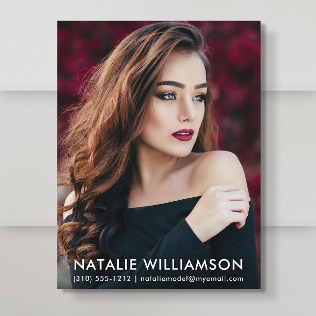 Carte postale Modèle Acteur 1 Photo Comp (Créateur téléchargé)