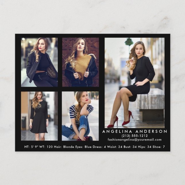 Carte Postale Modèle Actor 5 Carte Photo Comp (Devant)