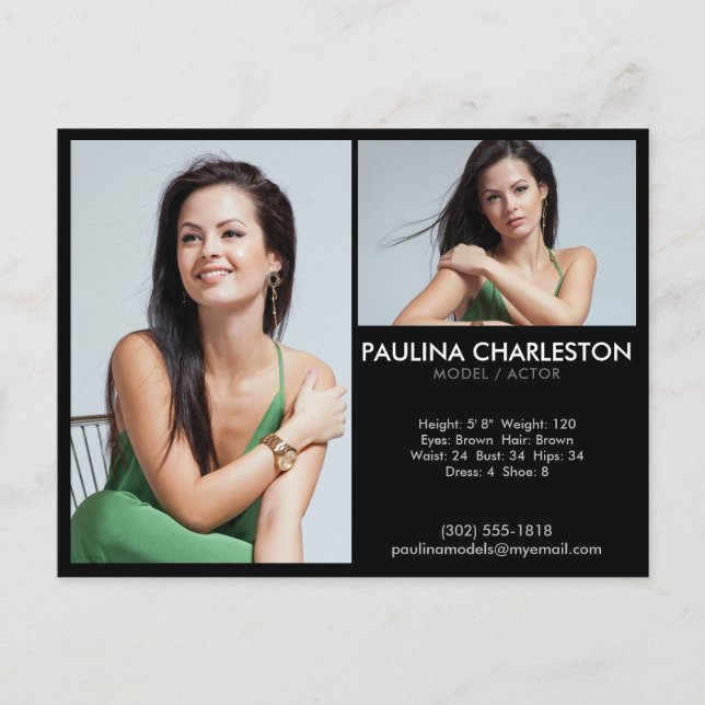 Carte Postale Modèle Actor Comp/Zed Card 2 Photo promotionnelle (Devant)