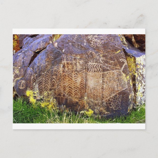 Carte Postale Modèle archaïque d'art rock (Devant)