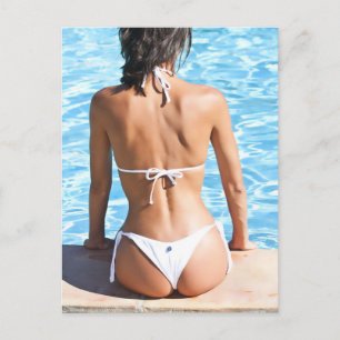 Carte Postale Modèle Bikini