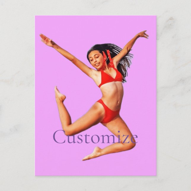 Carte Postale Modèle Bikini de danse Thunder_Cove (Devant)