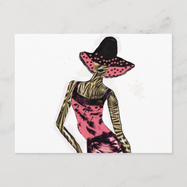 Carte Postale "Modèle Catwalk"* (Devant)
