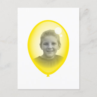 Carte Postale Modèle de ballon jaune