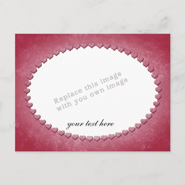 Carte Postale Modèle de cadre cardiaque (Devant)