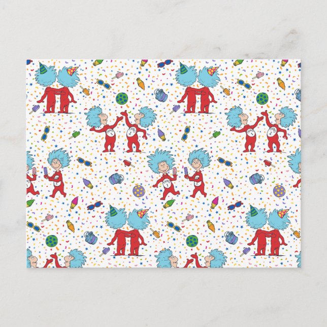 Carte Postale Modèle de célébration de Chose Une Chose Deux (Devant)