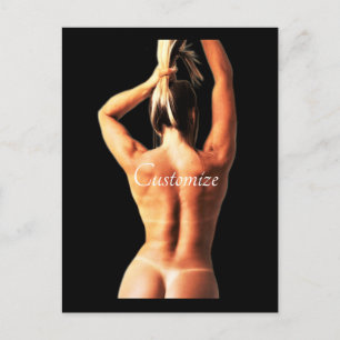 Carte Postale Modèle de fitness Tanlines Thunder_Cove