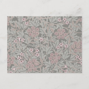 Carte Postale Modèle de fleur de jasmin de William Morris