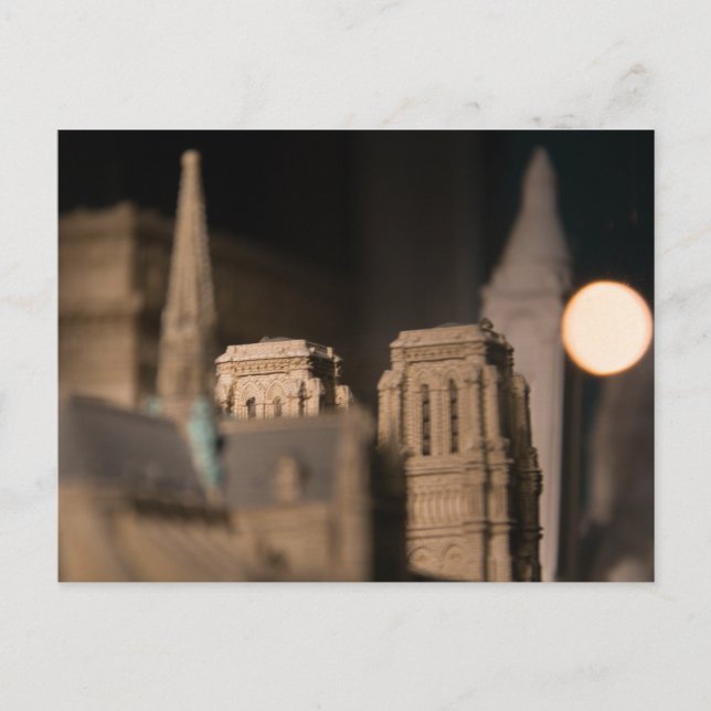 Carte Postale Modèle de la cathédrale Notre-Dame, Paris (Devant)
