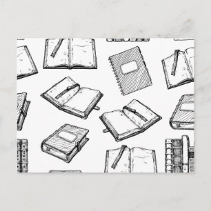 Carte Postale Modèle de livre