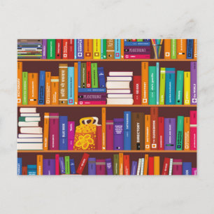 Carte Postale Modèle de livre