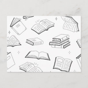 Carte Postale Modèle de livre