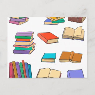 Carte Postale Modèle de livre