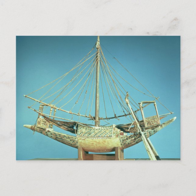 Carte Postale Modèle de l'un des bateaux du pharaon (Devant)