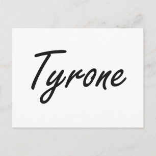 Carte Postale Modèle de nom artistique Tyrone