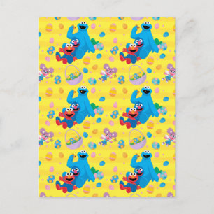 Carte Postale Modèle de panier de Pâques de Sesame Street
