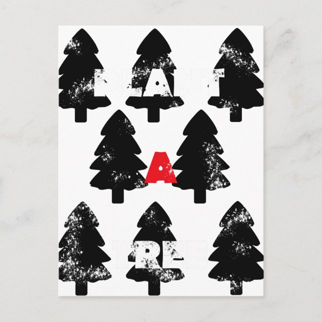 Carte Postale Modèle de plantation d'un arbre (Devant)