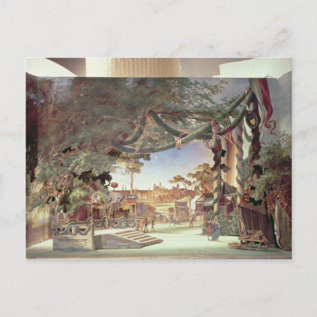 Carte Postale Modèle de scène pour l'opéra 'Die Meistersinger (Devant)