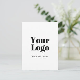 Carte Postale Modèle de téléchargement de logo ou d'image simple