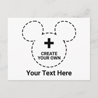 Carte Postale Modèle de texte
