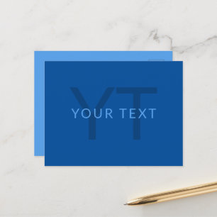 Carte Postale Modèle de texte modifiable pour le nom monographiq