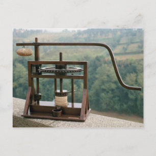 Carte Postale Modèle de travail d'une presse à olive