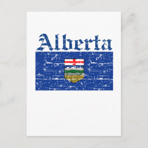 Carte Postale Modèle drapeau de l'Alberta Canada
