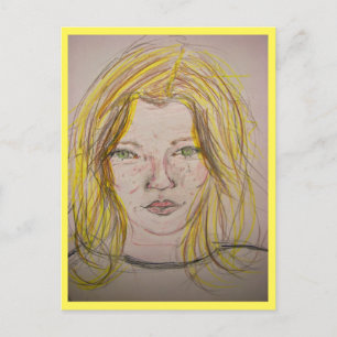 Carte Postale Modèle fille