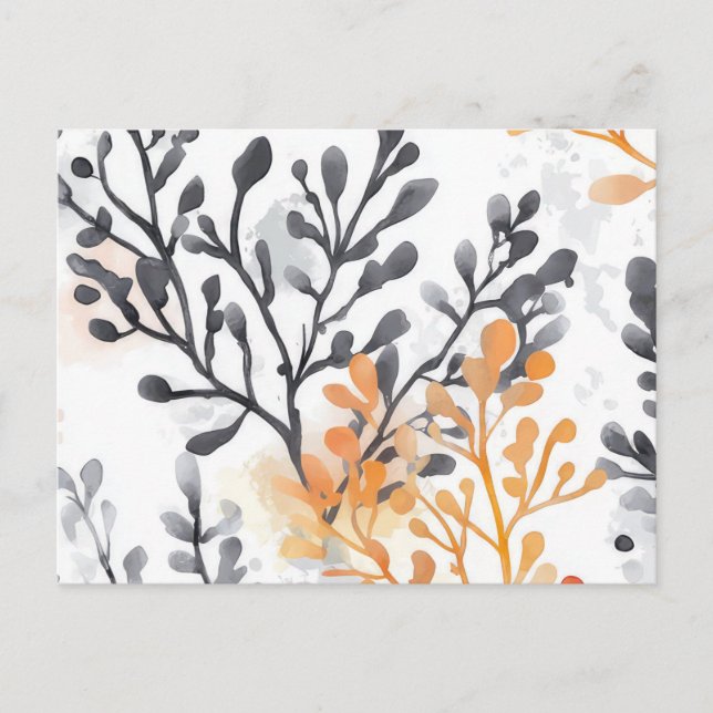 Carte Postale Modèle floral (Devant)