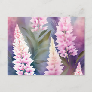 Carte Postale Modèle floral romantique