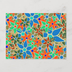 Carte Postale Modèle floral tendance #8