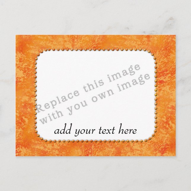 Carte Postale Modèle "Motif orange" (Devant)
