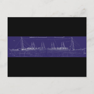 Carte Postale Modèle original de Titanic RMS, amélioré pour la c