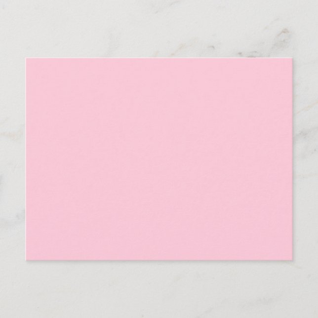 Carte Postale Modèle rose à Customiser avec des images et du tex (Devant)