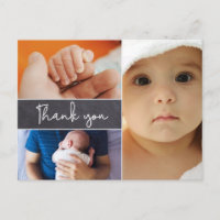 Modern 3 Photo Collage bébé garçon naissance
