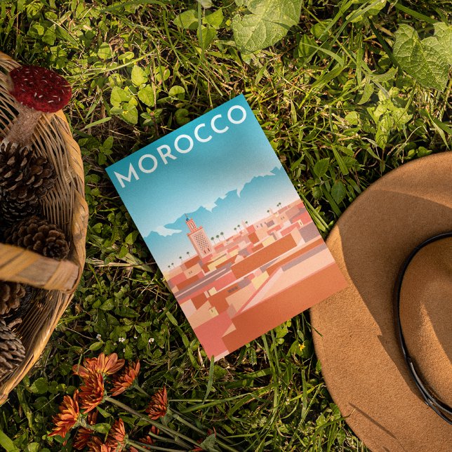 Carte Postale Modern Marakesh Travel (Créateur téléchargé)