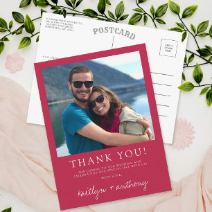 Carte Postale Modern Typography Viva Magenta Minimalistic Photo