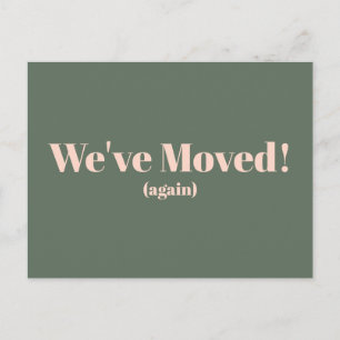 Carte Postale Moderne Annonce de Nouvel Emménagement