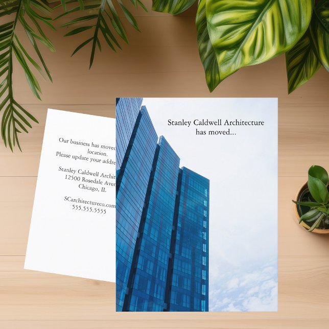 Carte Postale Moderne Bâtiment Vertical Personnalisé Déplacement (Créateur téléchargé)