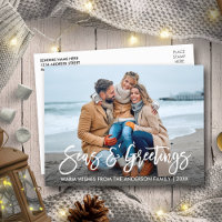 Moderne Brush Script Seas et voeux