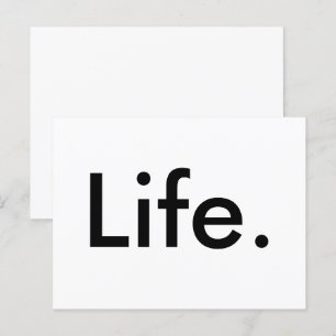 Carte Postale moderne chic LIFE.