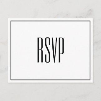 Carte postale moderne chic RSVP
