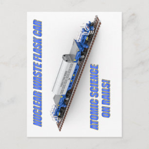 Carte postale moderne de déchets nucléaires britan