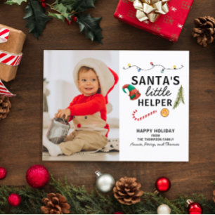 Carte postale moderne de Noël pour bébé