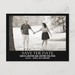 Carte postale moderne de photo de style d'affiche