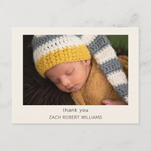 Carte postale moderne de remerciement pour nouveau