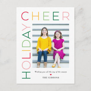 Carte postale moderne de vacances si brillante