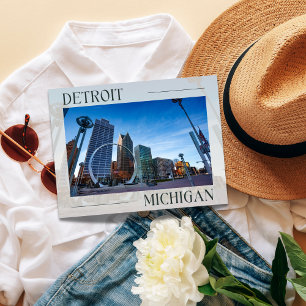 Carte postale moderne Detroit Landmark
